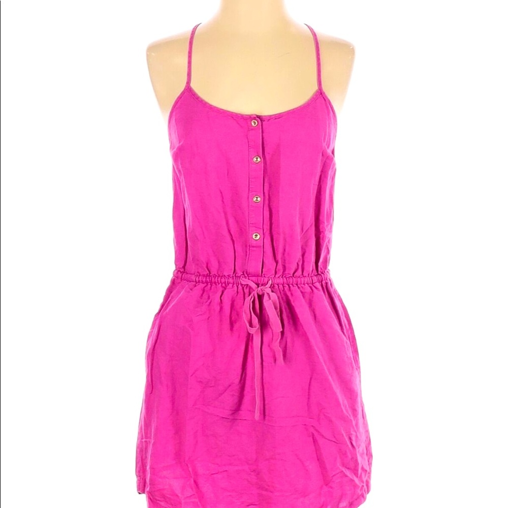 Juicy Couture Pink Linen Mini Dress